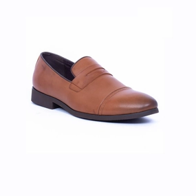 Ballet Shoe Flats Caliber Shoes Wine Red Penny Formal Shoes for Men (A527C)