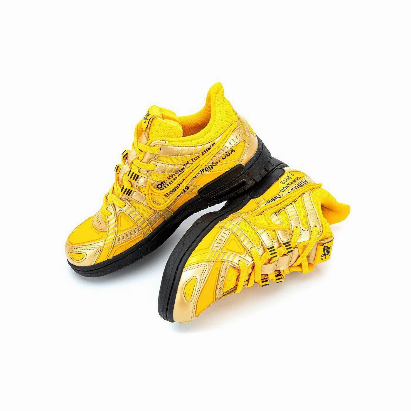 Asic Cheer Shoes Nike Off-White x Air Rubber Dunk 'University Gold'