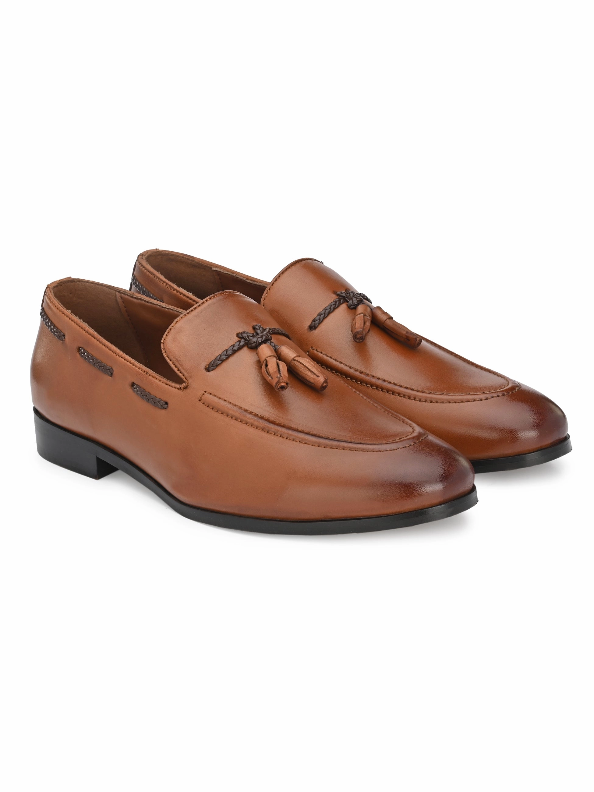 Baizen Tan Tassel Loafers Loafers Allen Edmonds