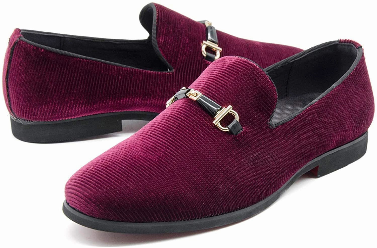 NXY Black Loafers MenMen's Penny Loafers &amp; Velvet Loafers Men - Fashion Formal Buckle Casual Dress Shoes Ysl Leopard Loafers