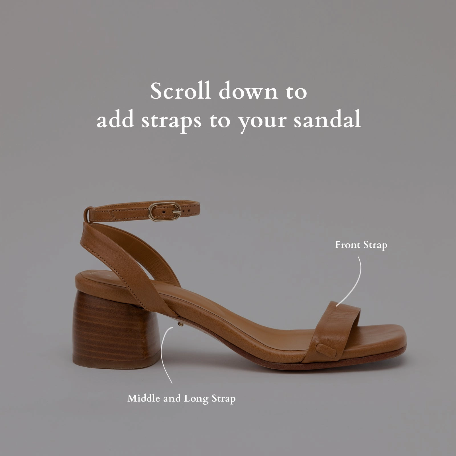 Sandals With Straps On The Back Camel Heeled Swap Sandal