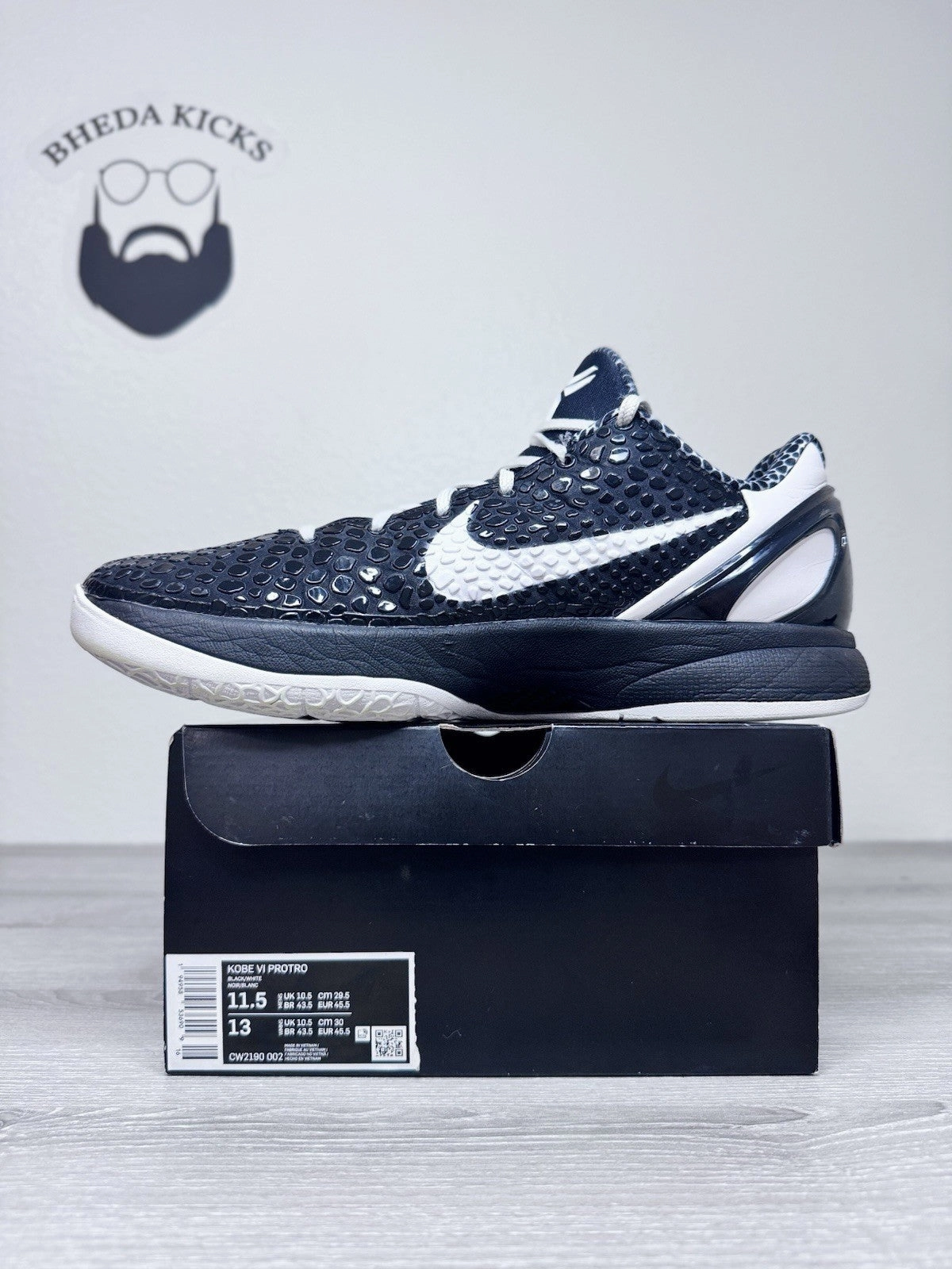 Size 11.5 - Nike Zoom Kobe VI Protro Low Mambacita Sweet Sixteen CW2190-002 2022 Asics Shoe