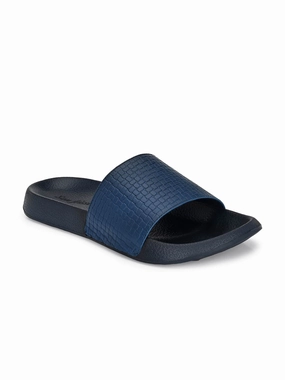Rio Blue Sliders Eskimo Slippers