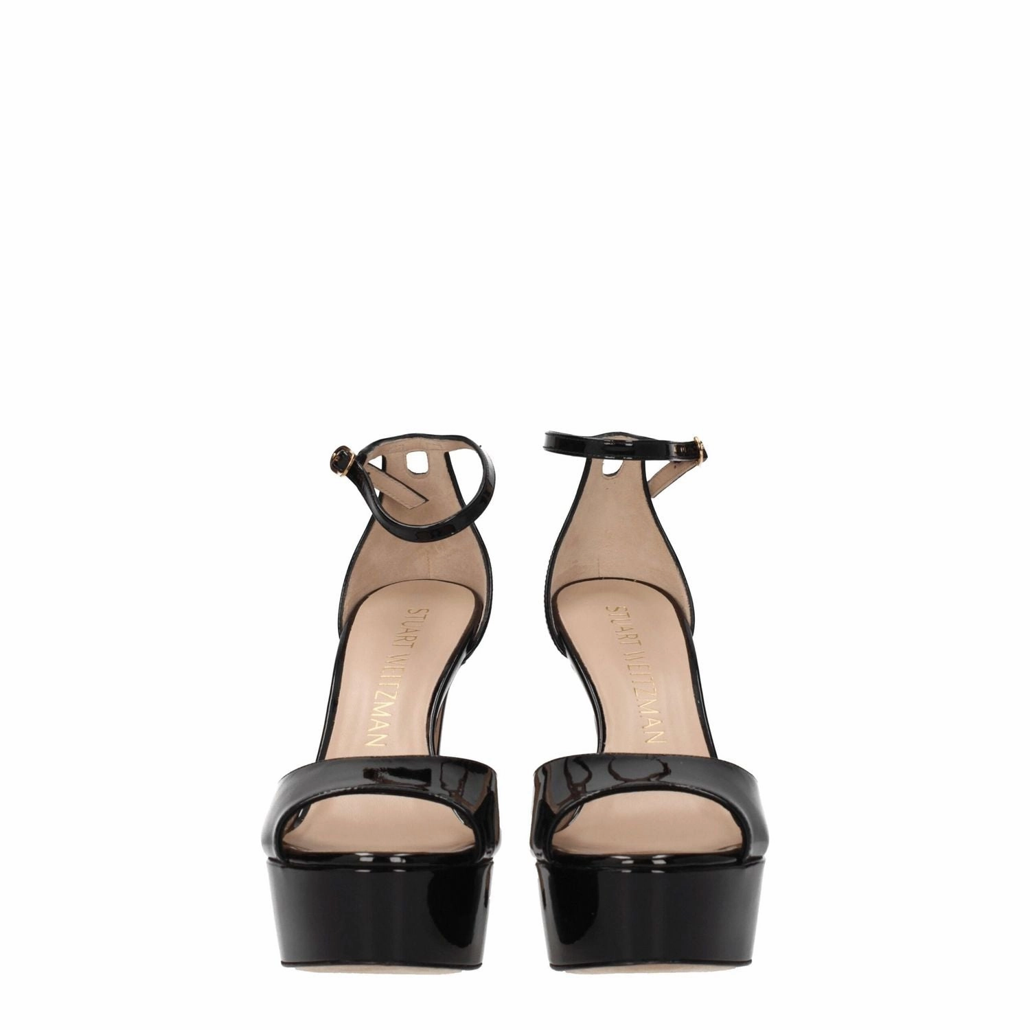 Sandals Dunn's River Jamaica Stuart Weitzman Black Leather Platform Sandals