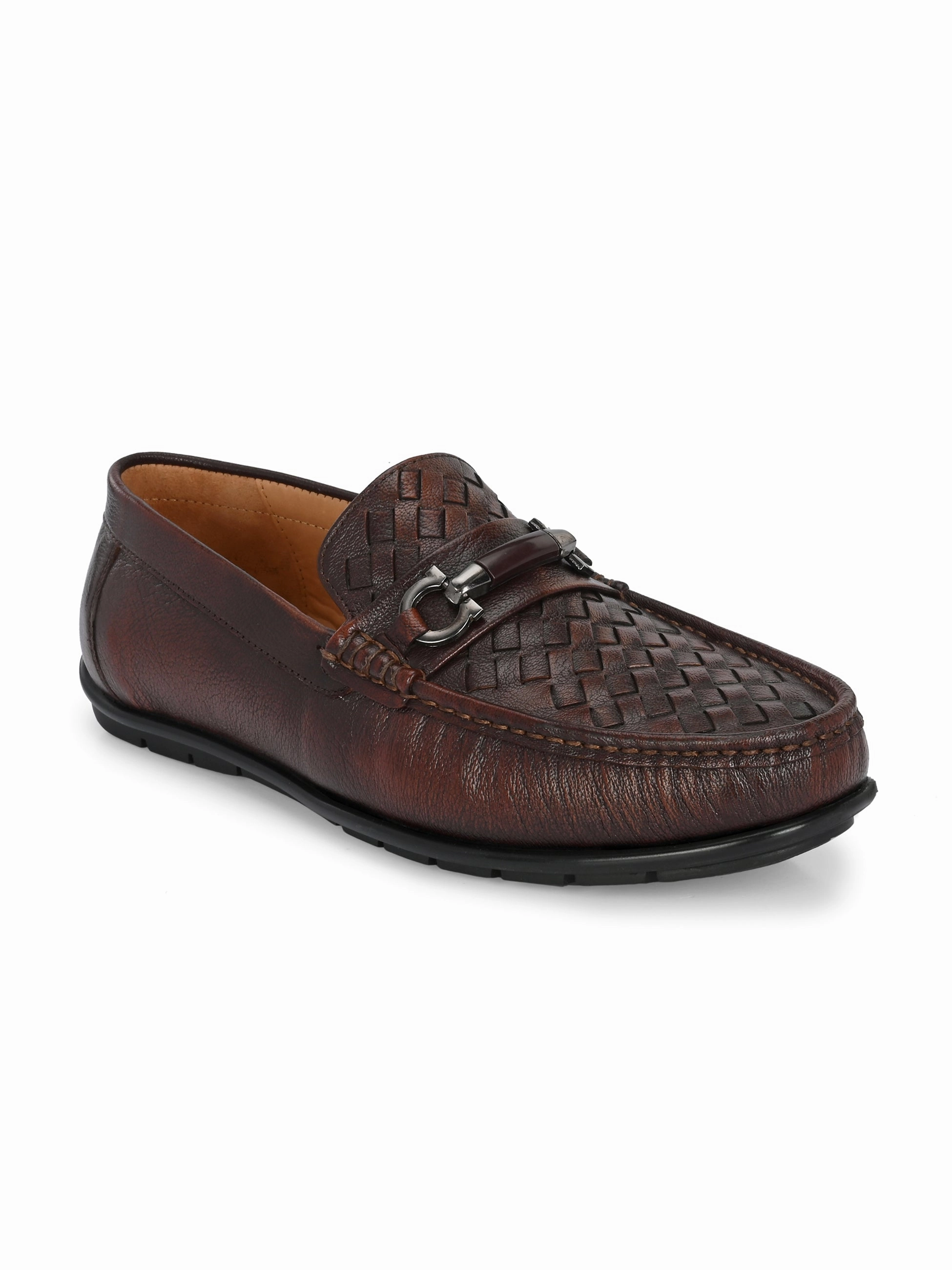 Magnus Cherry Driving Loafers Wedge Penny Loafers