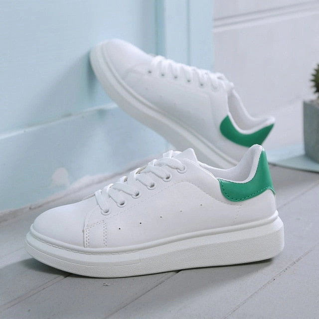 Women Shoes Fashion White Sneakers Chunky Vulcanize Shoes Female 2019 Spring Summer Casual Shoes Women Platform Tenis Feminino Coolest Casual Shoes