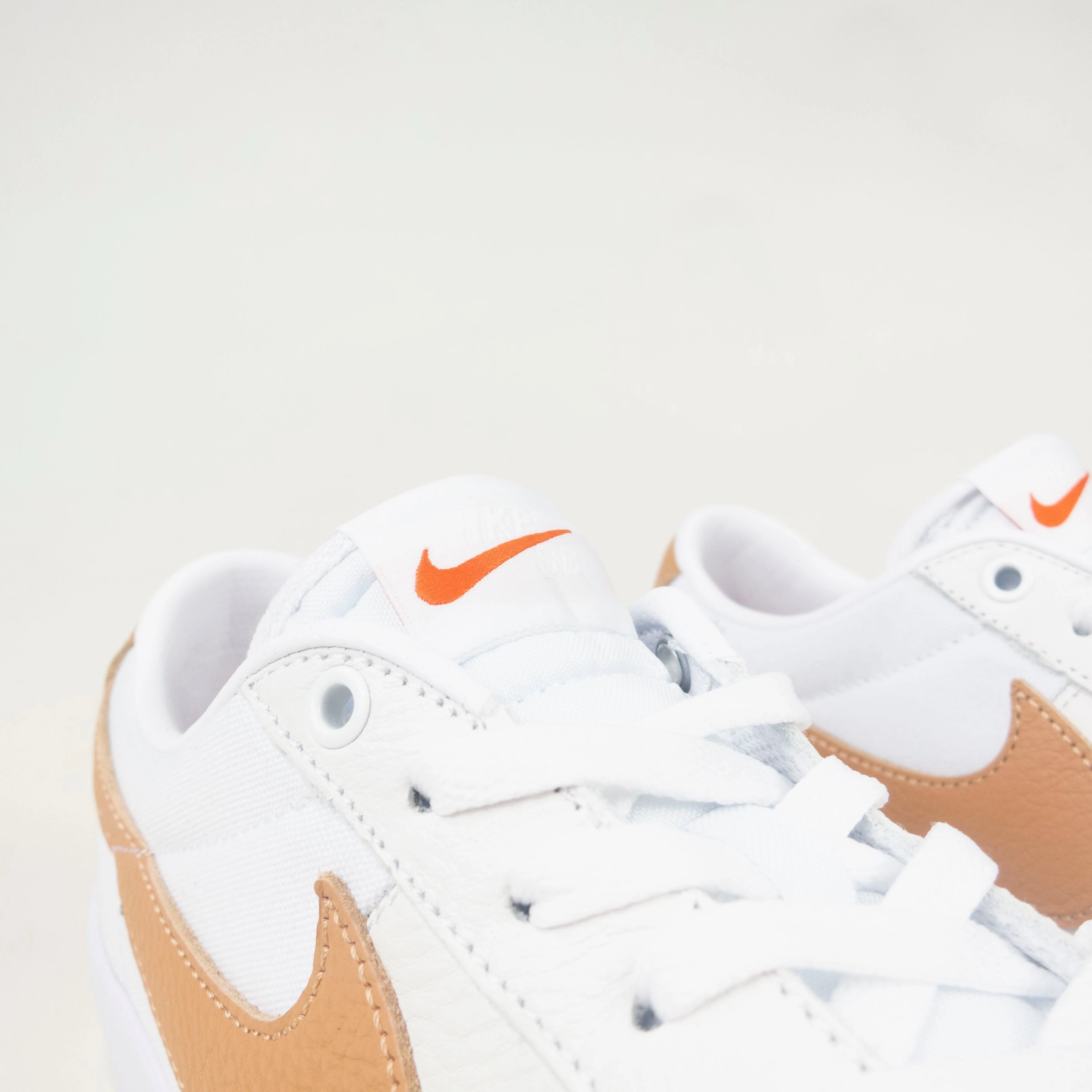 Asics Wrestling Mat Shoes Nike SB Blazer Low GT Shoes - White / Lt Cognac-White-Lt Cognac (100)