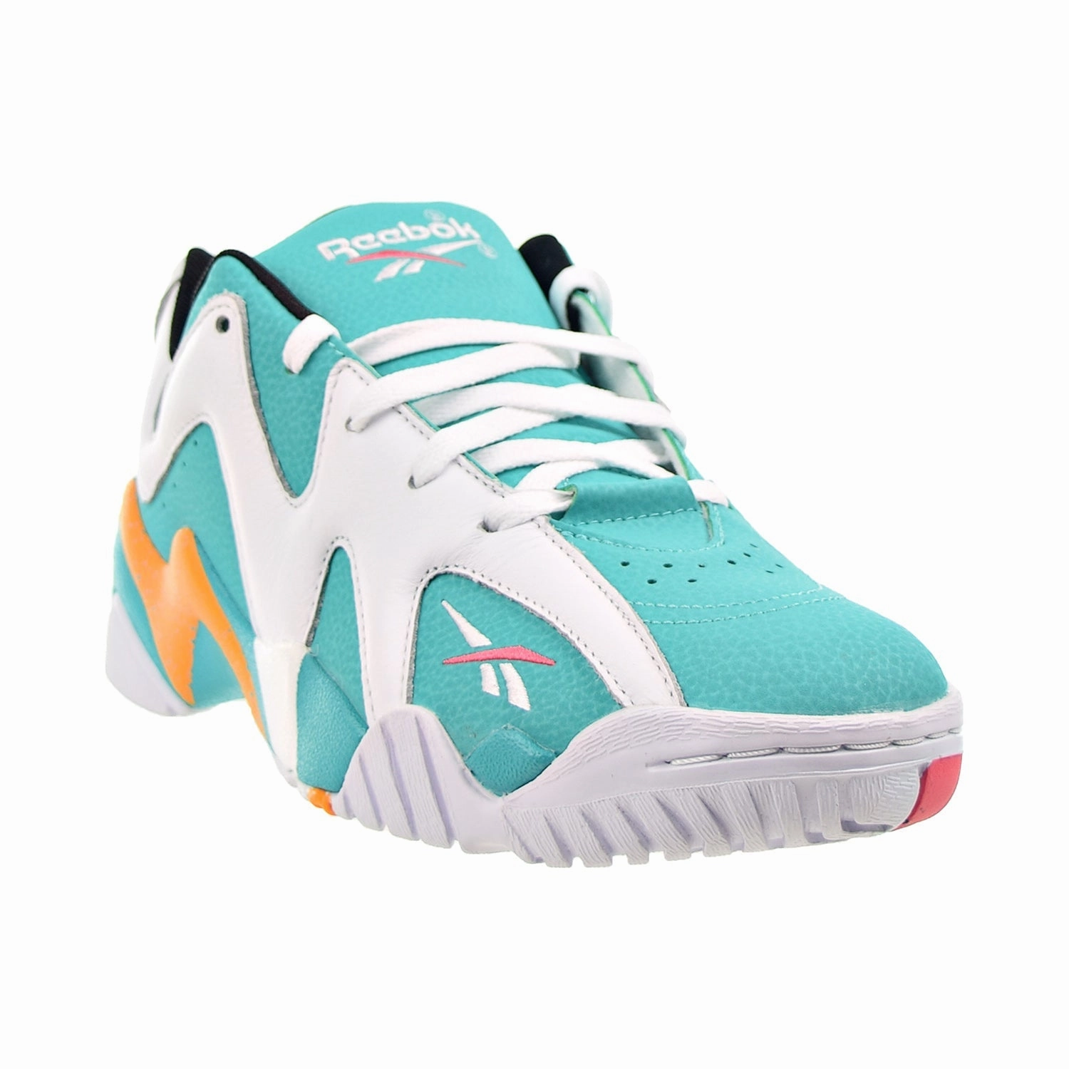 Corporate Casual Shoes Reebok Kamikaze II Low Men's Basketball Shoes Spearmint-Footwear white-Orange