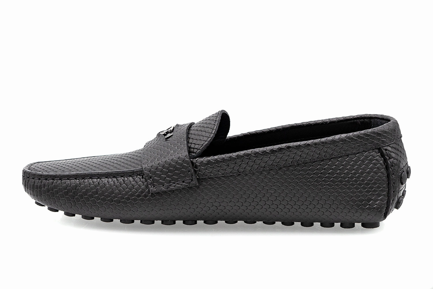 8933 Roberto Cavalli Loafers / Black Bit Loafers