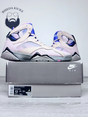 Size 13 - Nike Air Jordan 7 Retro SE Sapphire Mens DJ2636-204 Preowned Asics Gel-nimbus 26 Running Shoes