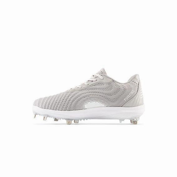 New Balance Men's FuelCell 4040 V7 Metal Baseball Cleats - Raincloud / Optic White - L4040TG7 Shadow Grey New Balance
