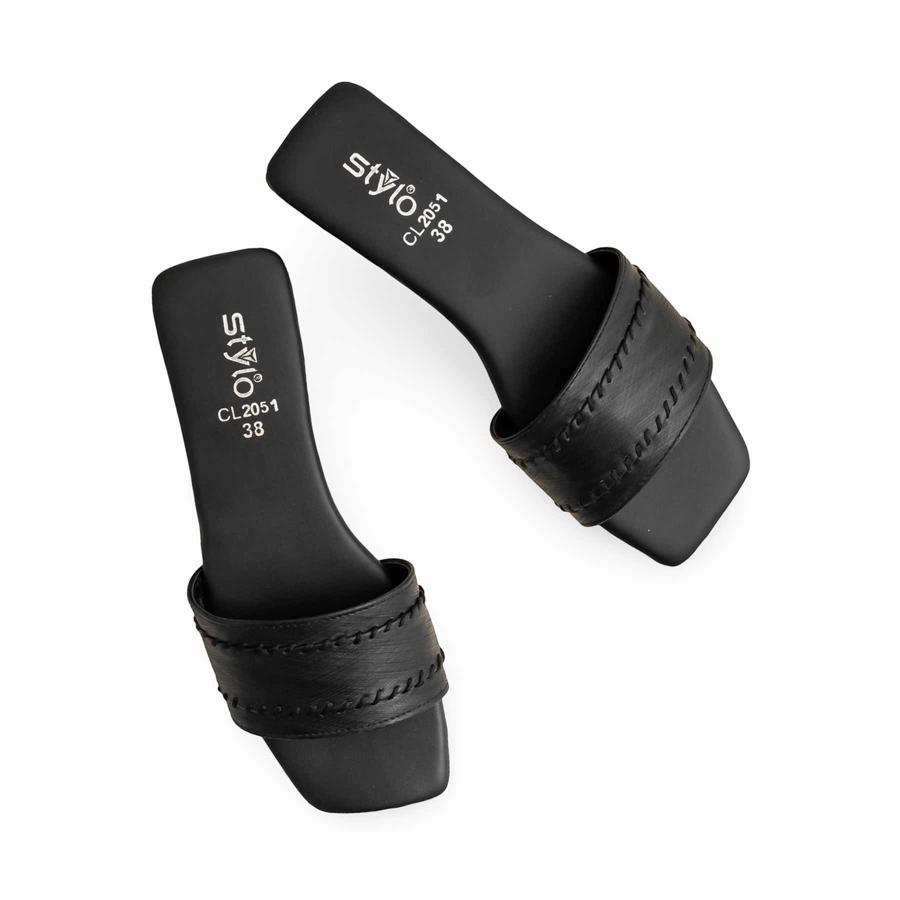 Black Casual Slipper CL2051