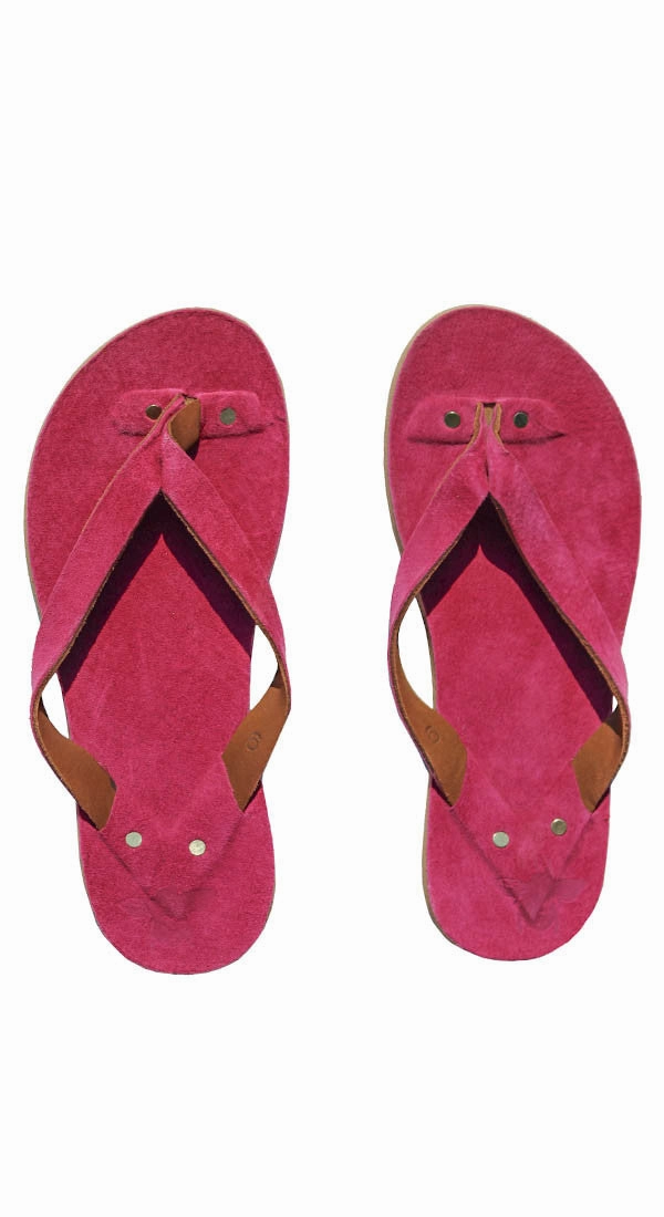 Suede Flip Flops Flamingo Flip Flops