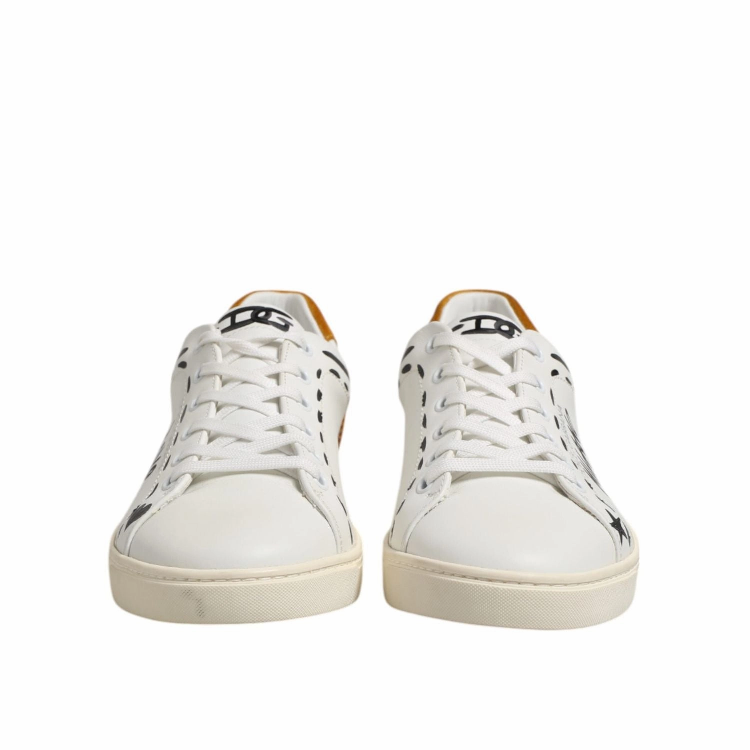 Balenciagas Sneakers Dolce & Gabbana White Leather MILANO Low Top Sneakers Shoes