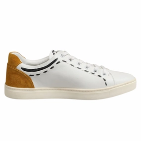 Dolce & Gabbana White Leather MILANO Low Top Sneakers Shoes Ecco Sneakers