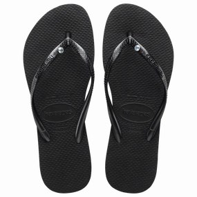 Women's Slim Crystal SW II O Rageous Flip Flops