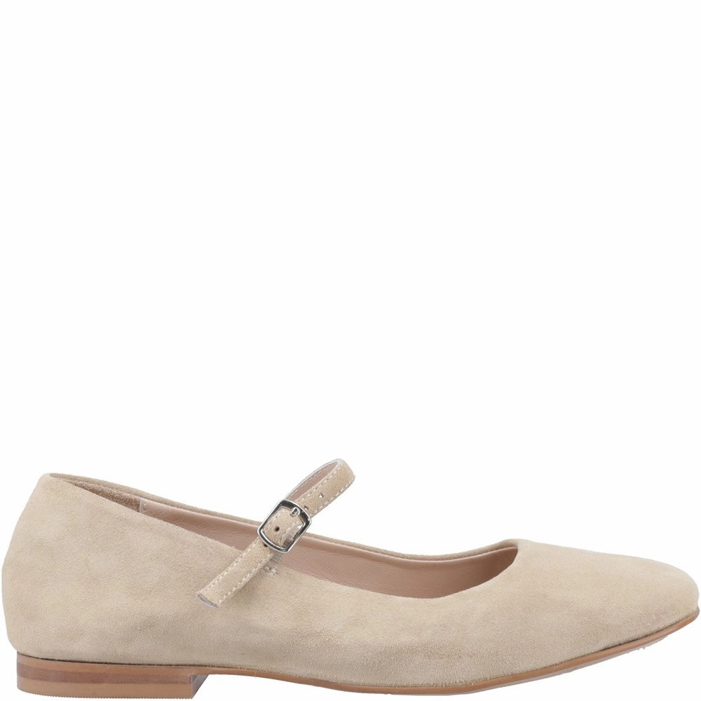 Flat Mountain Bike Shoe Taupe Pasha Suede Ballerinas