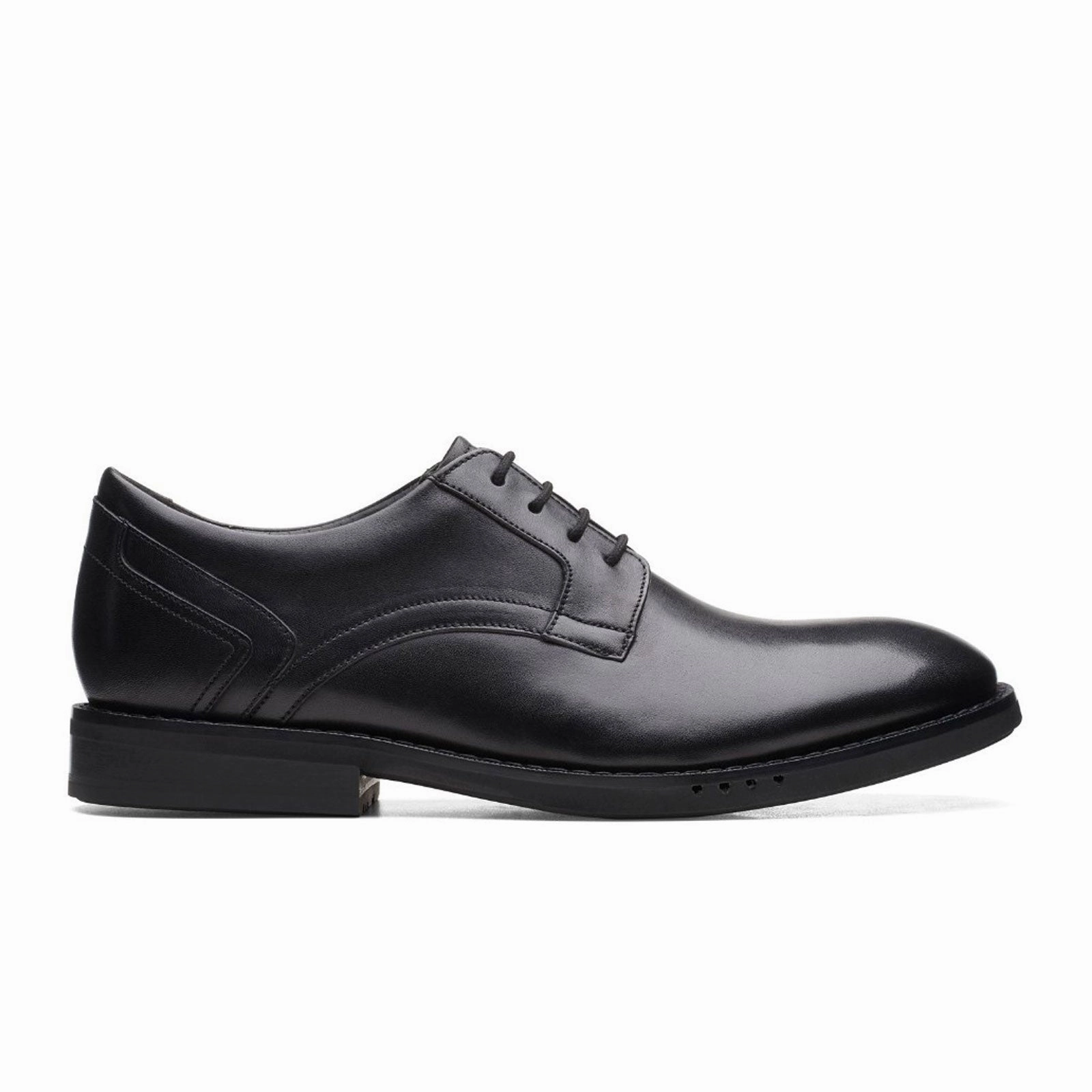 Casual Nike Running Shoes Clarks Un Hugh Lace Oxford (Men) - Black Leather