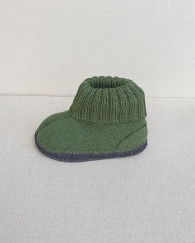 Mr Grumpy Leather Slippers Bergstein Cozy Slippers Forest