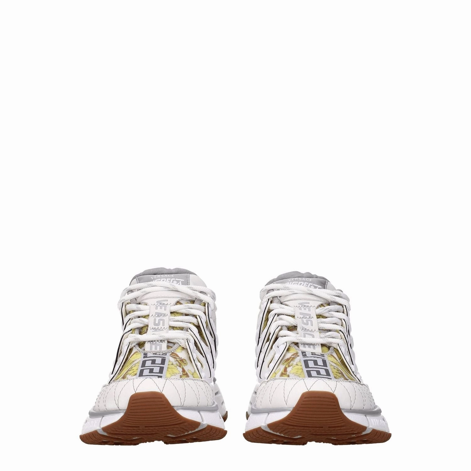 Versace White Leather Athletic Sneakers Platform Puma Sneakers