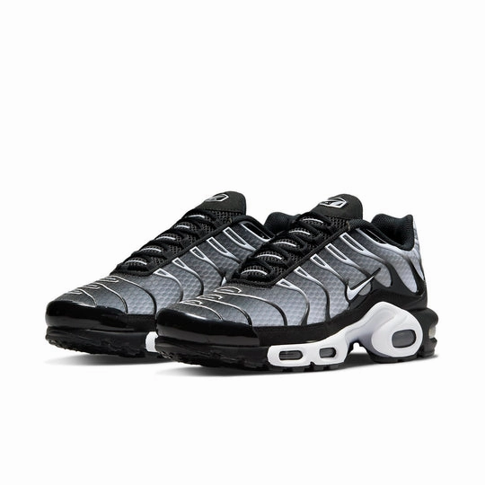 Nike Air Max Plus 'Black Metallic Silver' Asics Knit Running Shoes