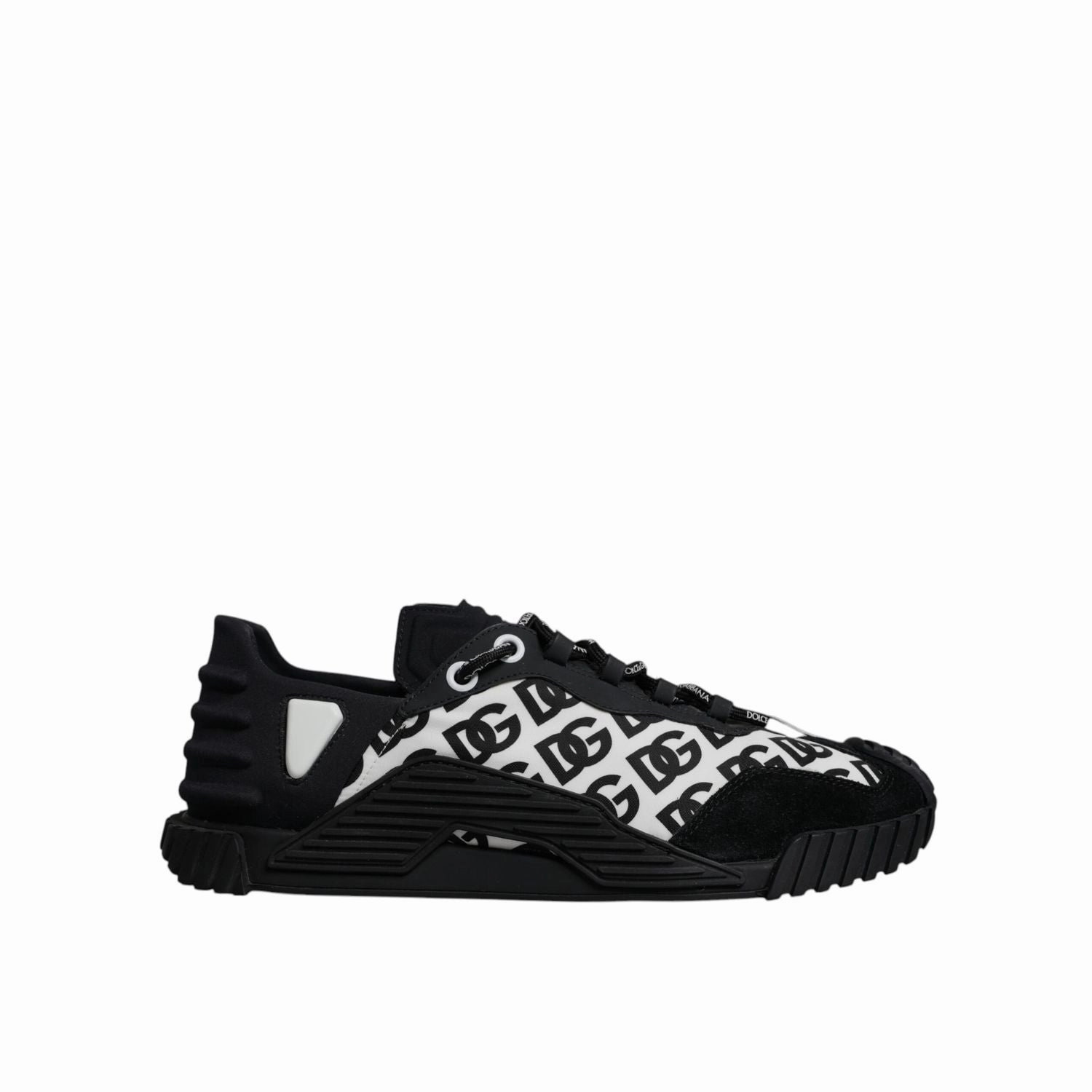 Baking Soda Sneakers Dolce & Gabbana Black Logo Lace Up Low Top NS1 Sneakers Shoes