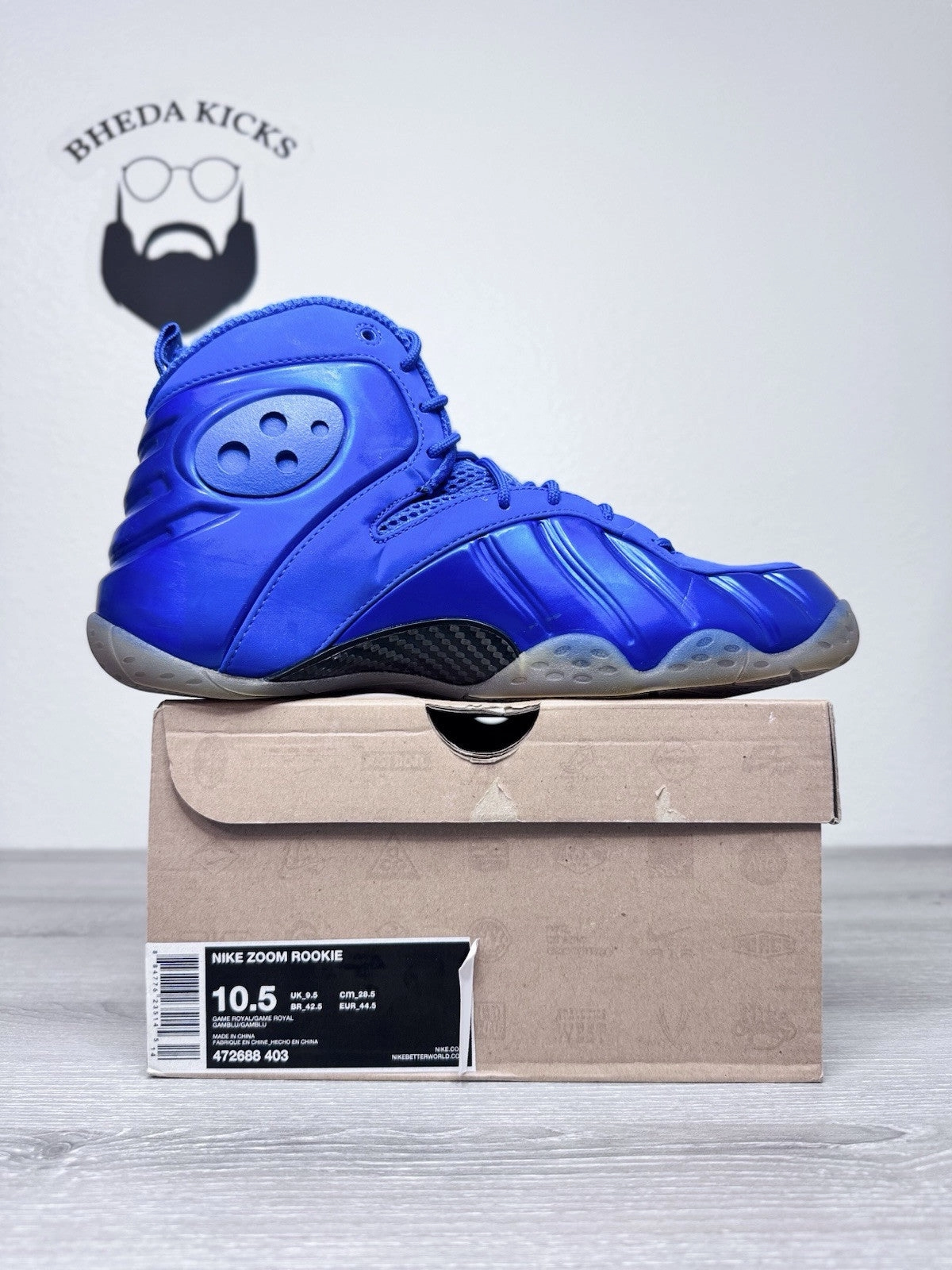 Asics Gt-2000 12 Shoes Size 10.5 - Nike Zoom Rookie Memphis Blues 472688-403 OG Retro Preowned