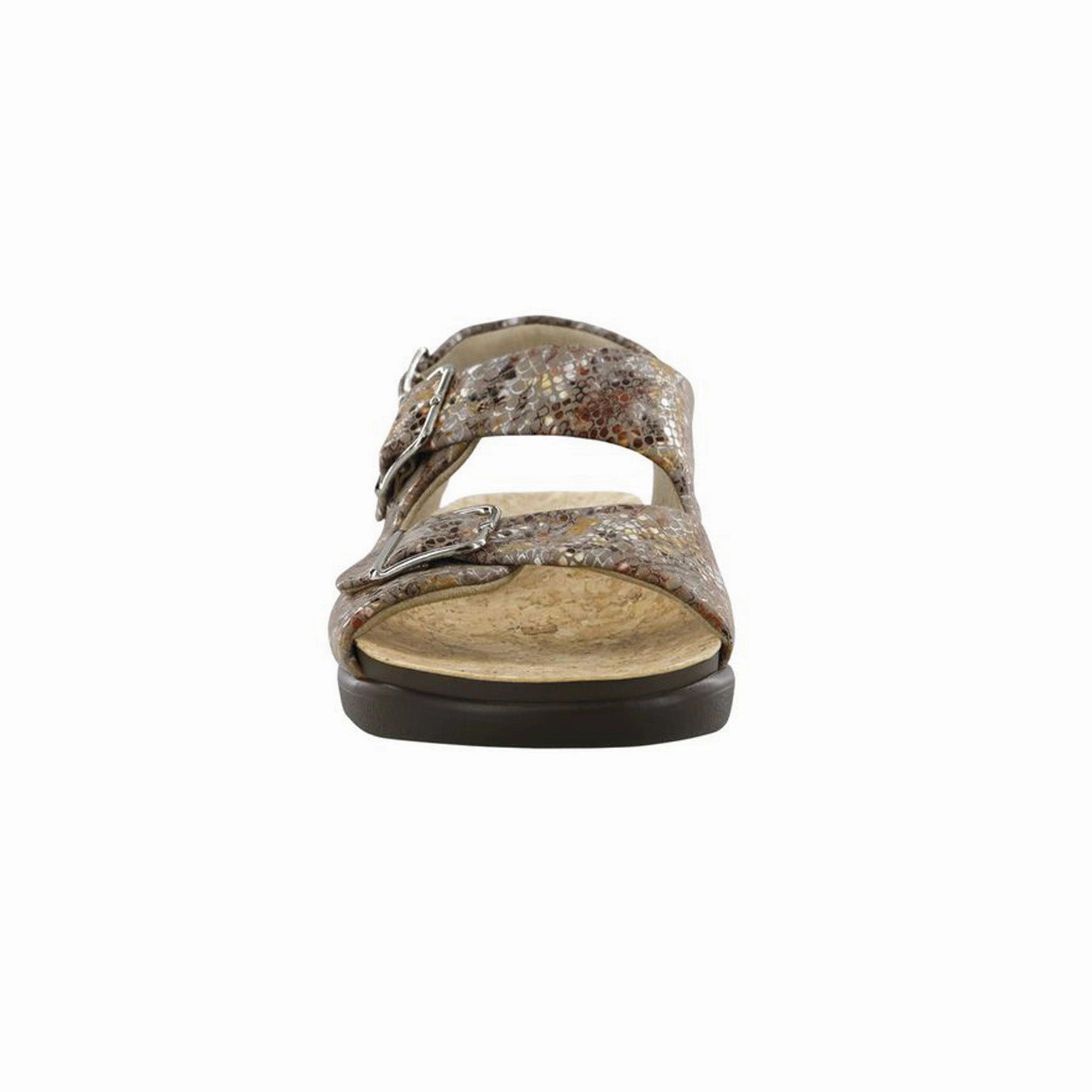 Women's Relaxed Heel Strap Sandal Snake Palladium Flat Shoes