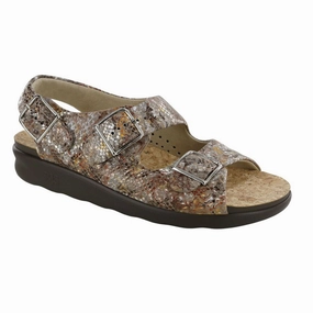 Women's Relaxed Heel Strap Sandal Snake Good Basketball Shoes