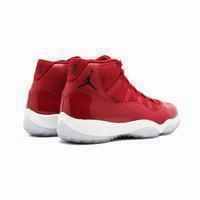 Casual Asics Shoes Men's Jordan 11 Retro Basketball Shoes - Red