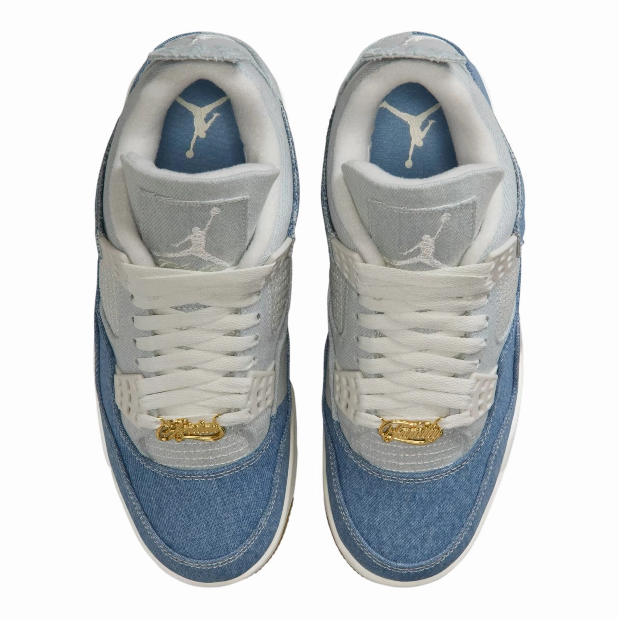 Jordan 4 Retro TEX Denim Worn Blue (Women's) Customize Sneakers