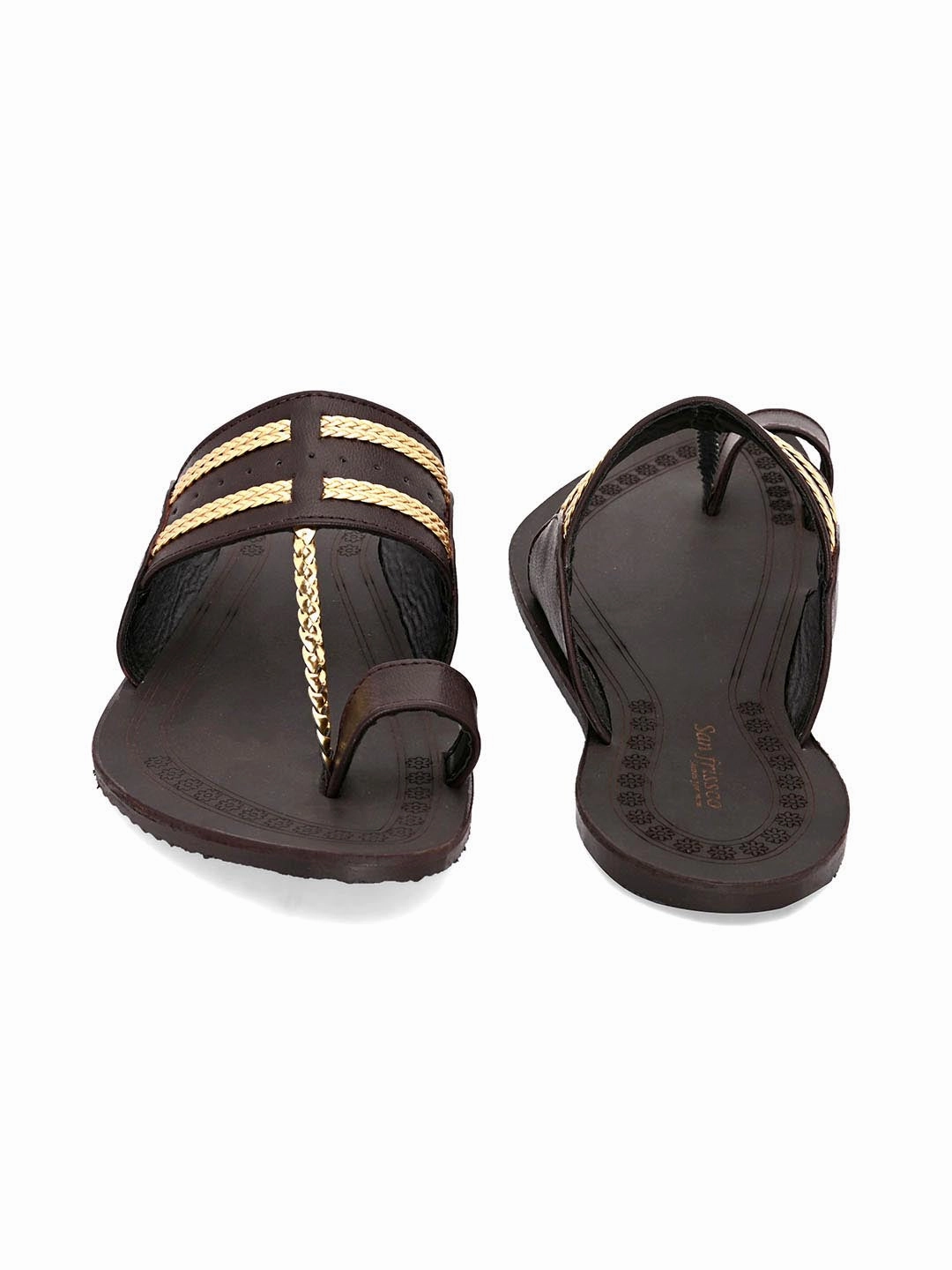 Elmo Slippers Khadi Ethnic Kolhapuri Slippers