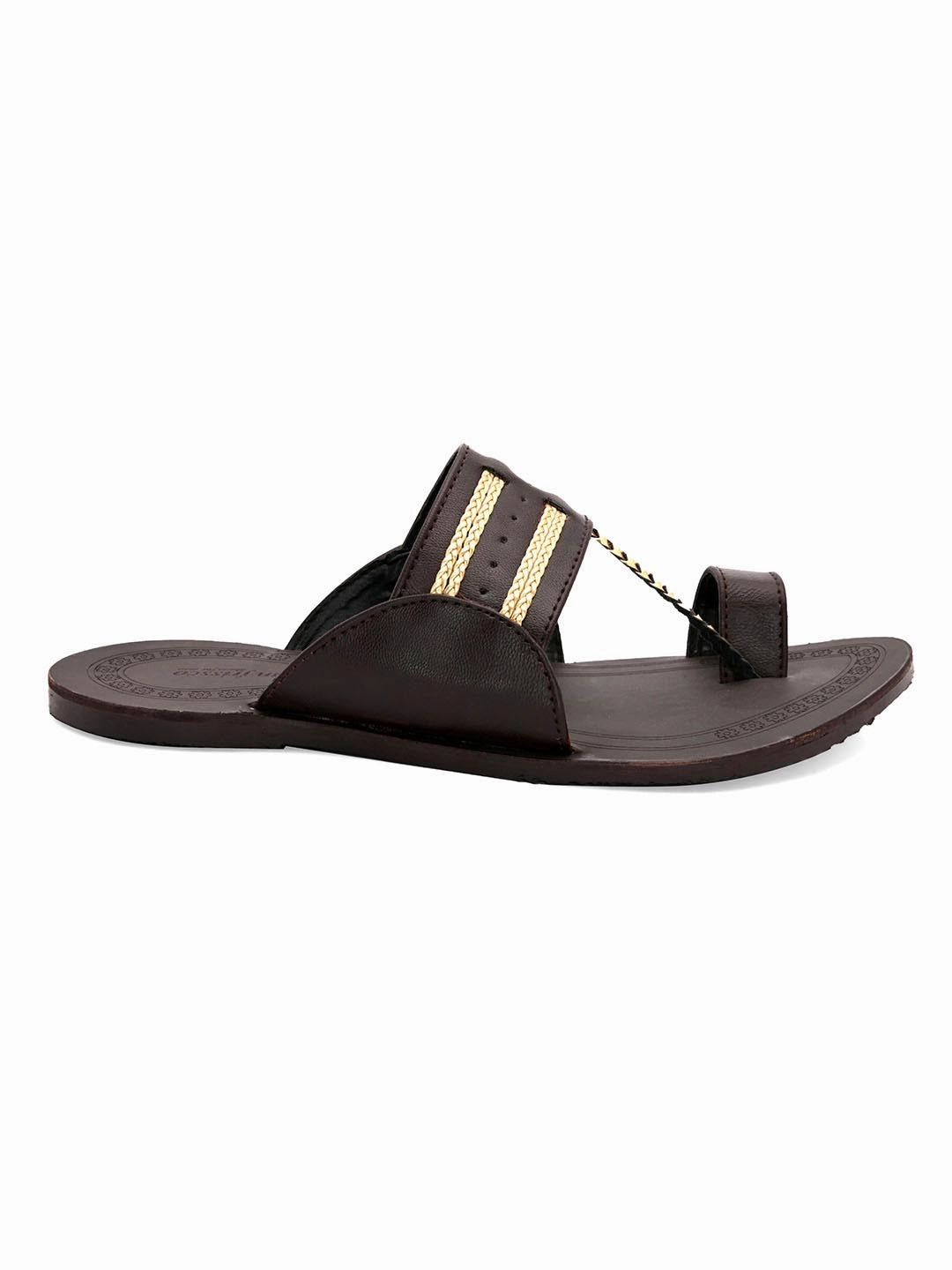 Khadi Ethnic Kolhapuri Slippers Brickstone Slippers