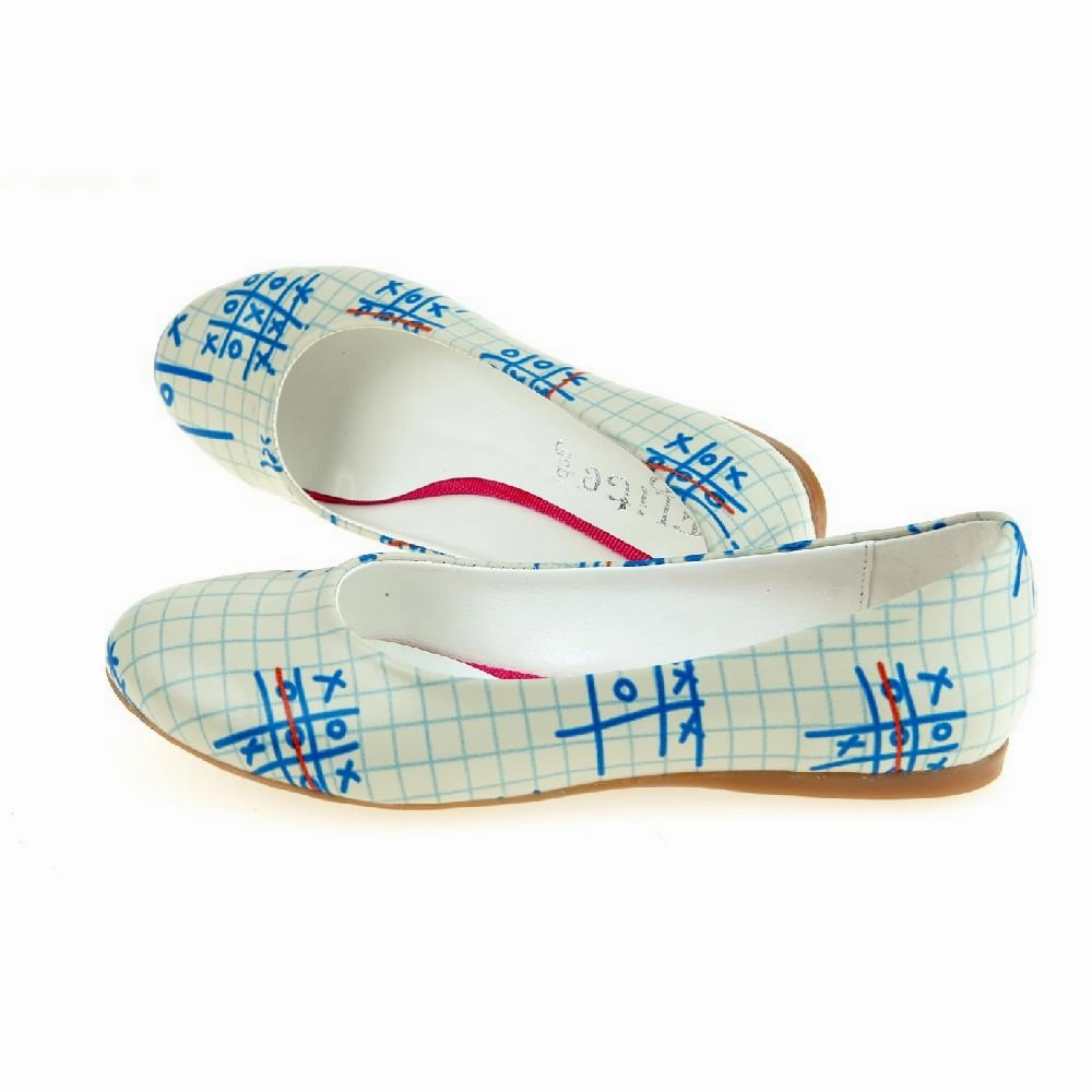 Blue OXO Ballerinas Shoes 1064 Fluffy Flat Shoes