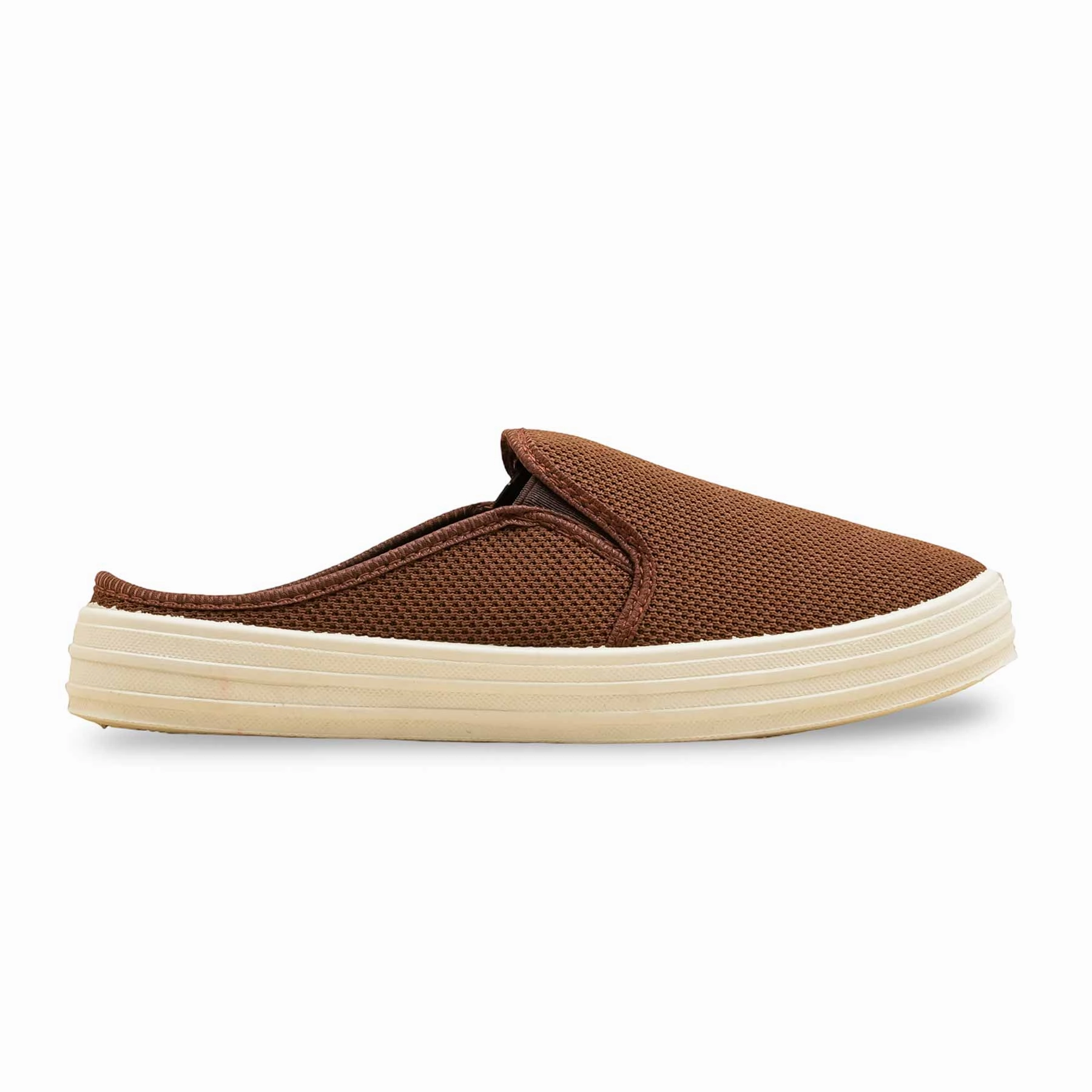 Wearing Sneakers Without Socks Brown Sneaker For Ladies WN6196