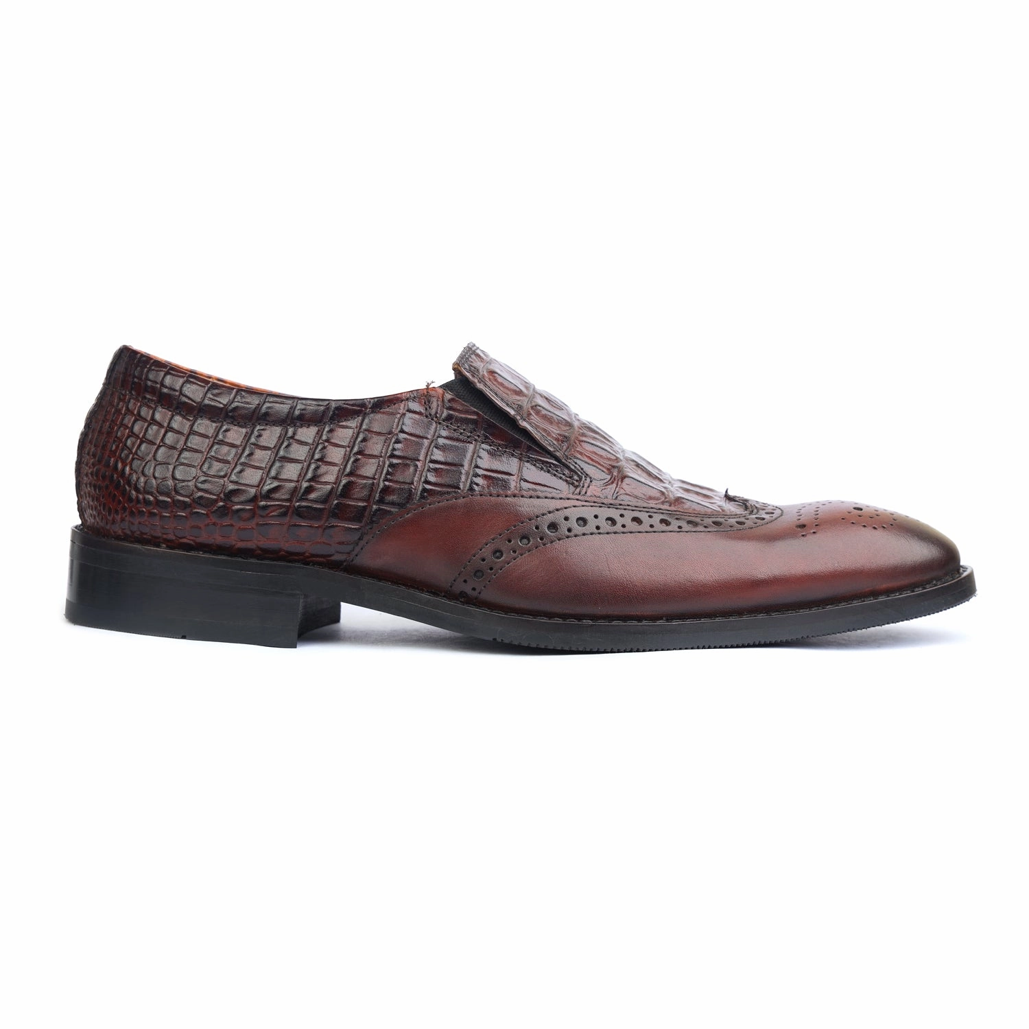 Brown Crocodile Loafers Roberto Cavalli Loafers
