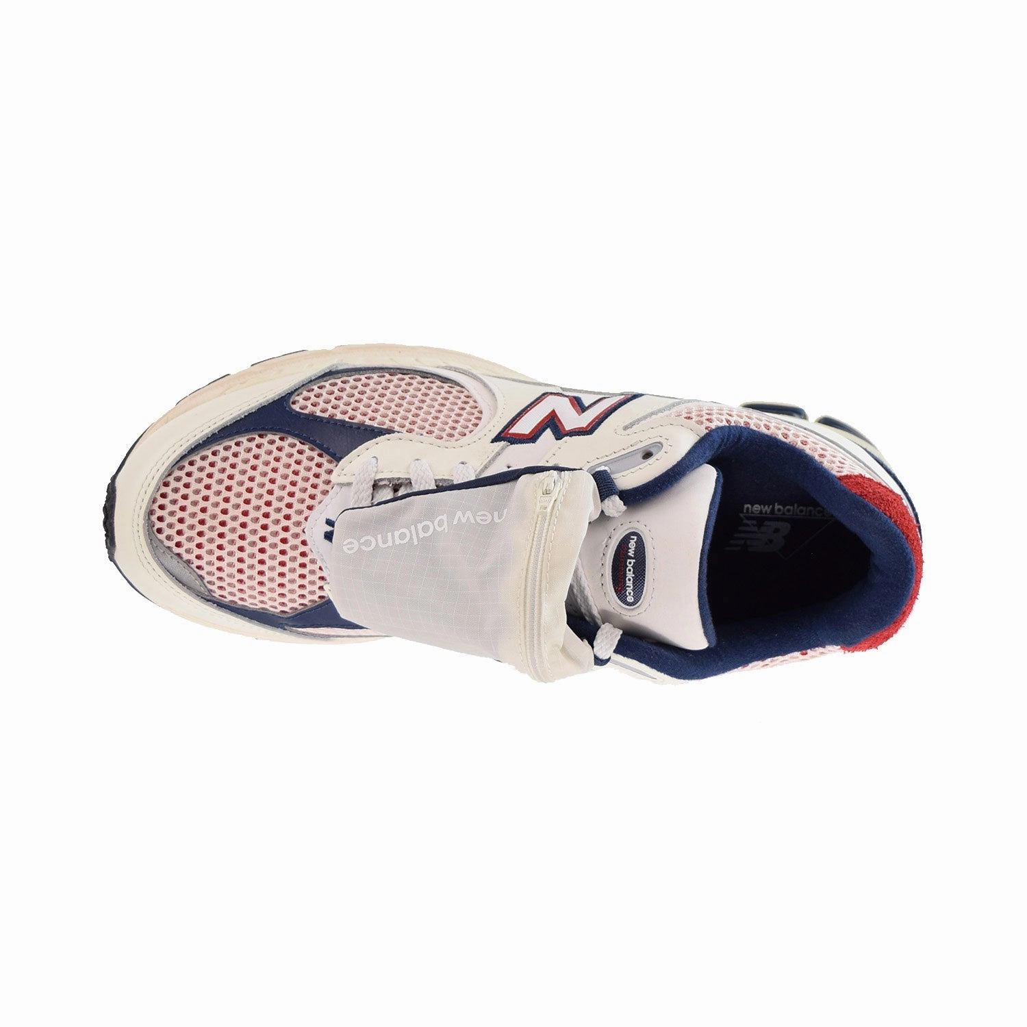 Running Shoes Vs Tennis Shoes New Balance 2002R Men's Shoes White-Red-Navy