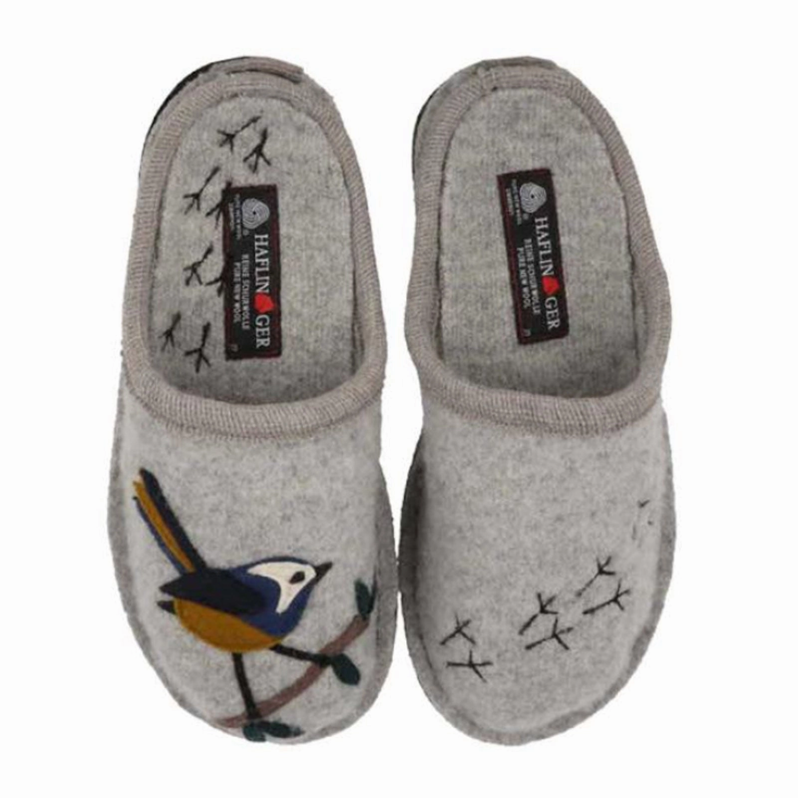 Haflinger Songbird Slipper (Women) - Silver Grey Slippers Sherpa
