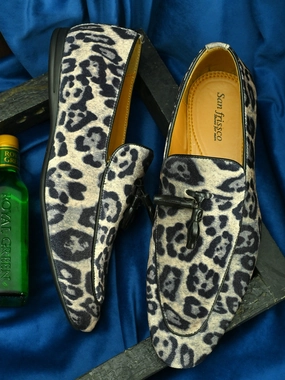 Cheetah Black Tassel Loafers Ferragamo Penny Loafers