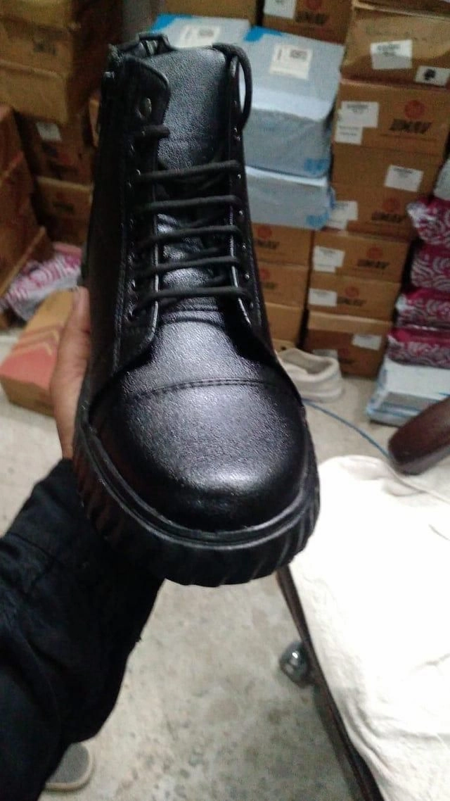 Men's Korean Style High Top Casual Shoes For Men (Black) Casual High Top Dress Shoes