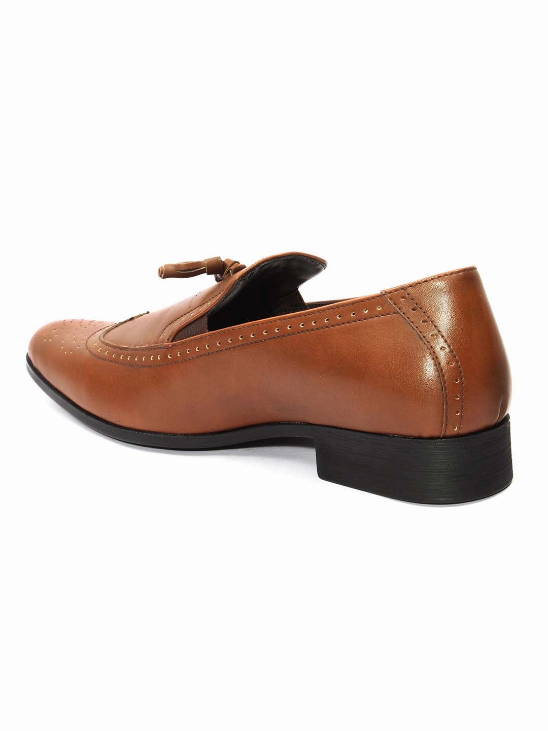 Cohan Loafers Tan Brogues Tassel Loafers