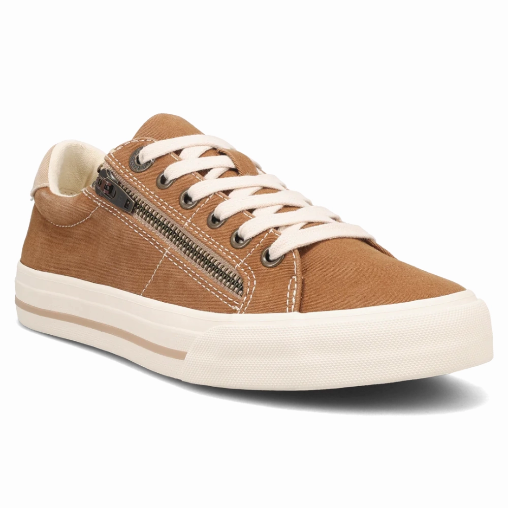 Casual Shoes Malaysia Taos Z Soul Golden Tan/Tan Distressed Sneaker (Women's)
