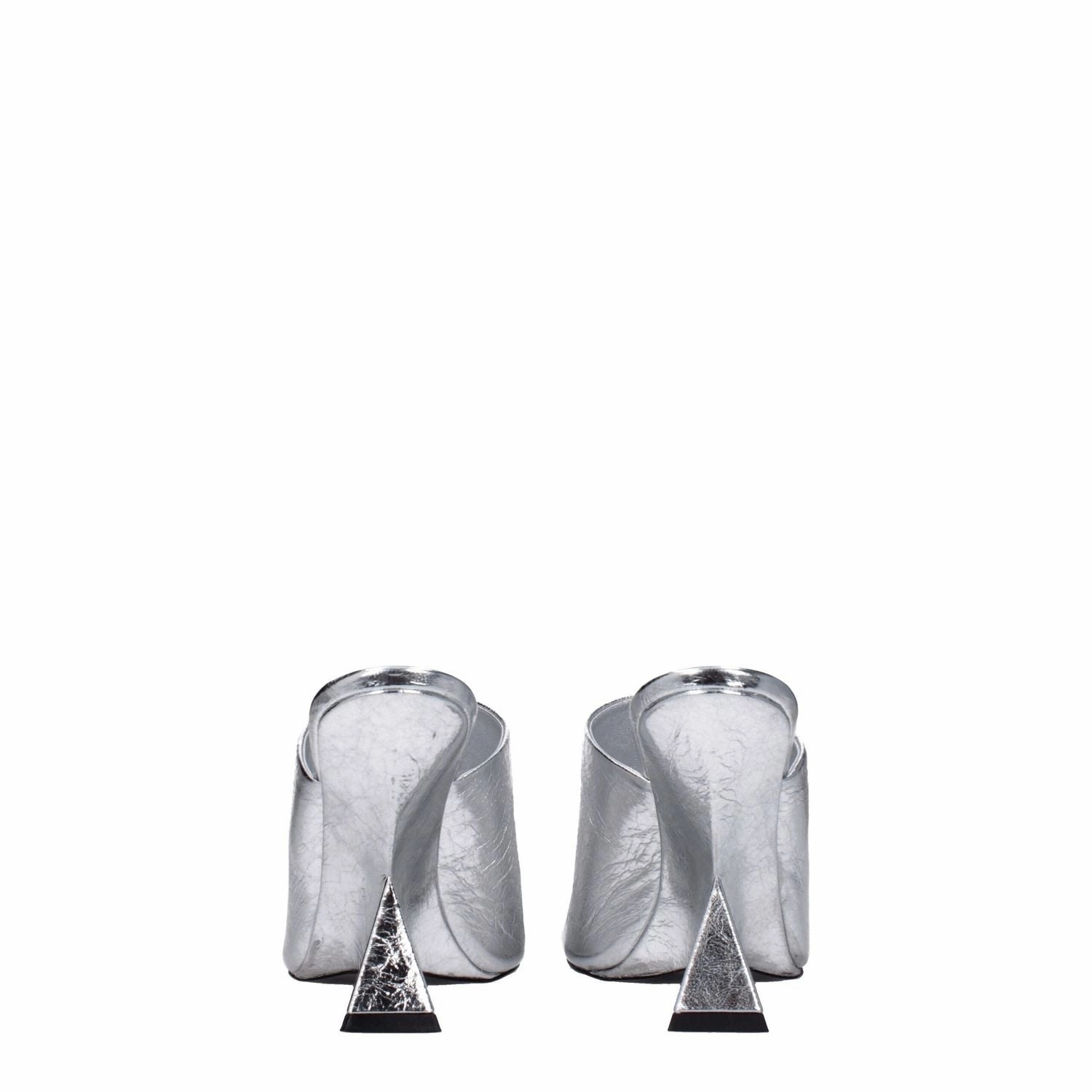 The Attico Gray Leather Platform Sandals Teva Flip Sandals