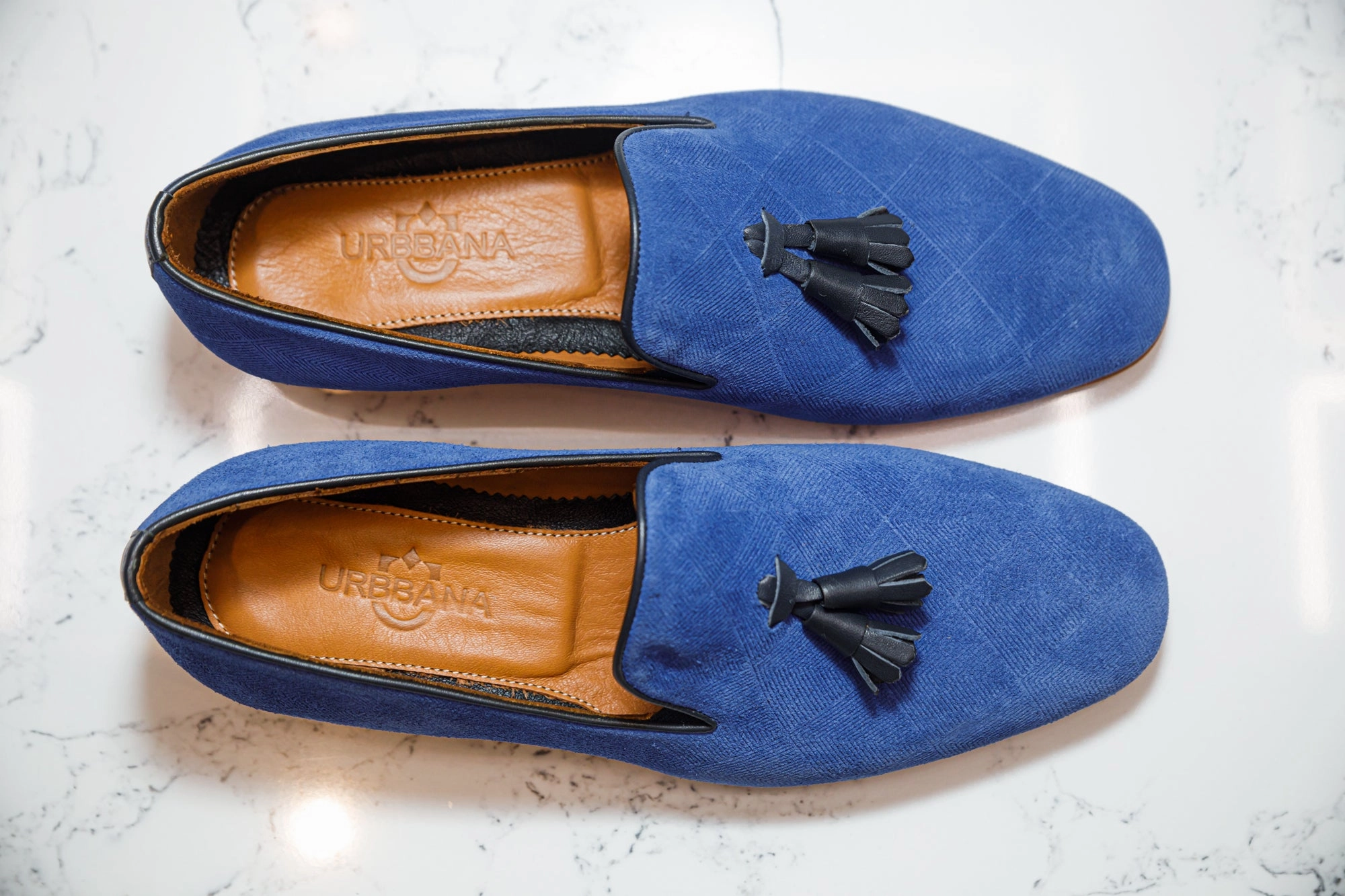 Macys Loafers The Diamant Suede Loafers - Royal Blue