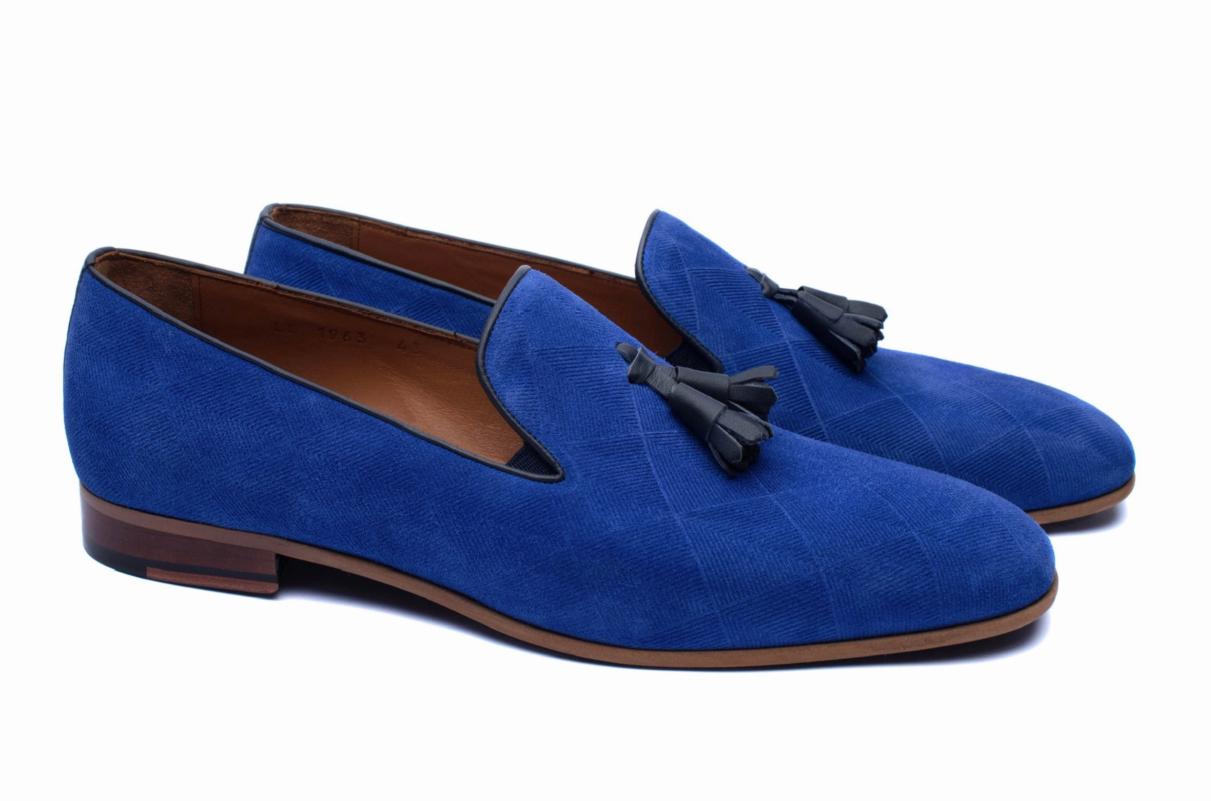 Franco Sarto Cassandra Loafers The Diamant Suede Loafers - Royal Blue