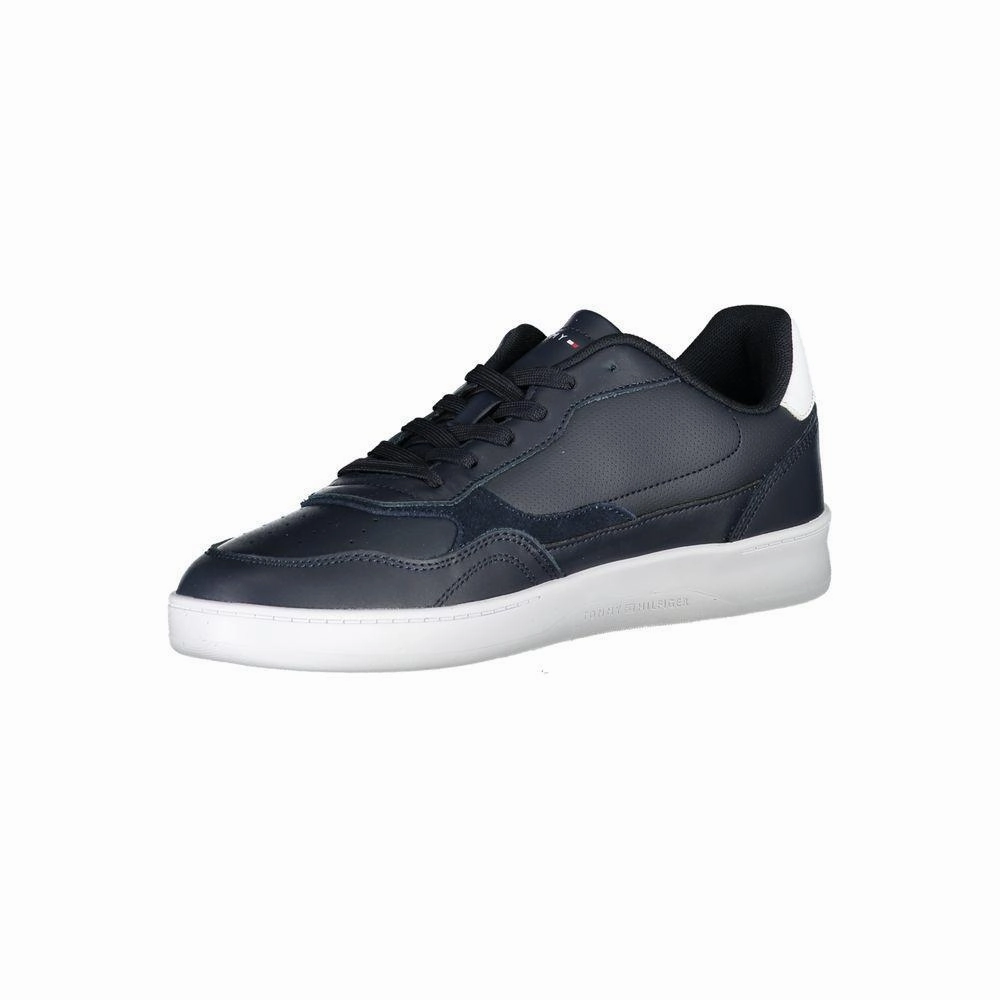 Tommy Hilfiger Blue Polyester Sneaker Lace Up Sneakers