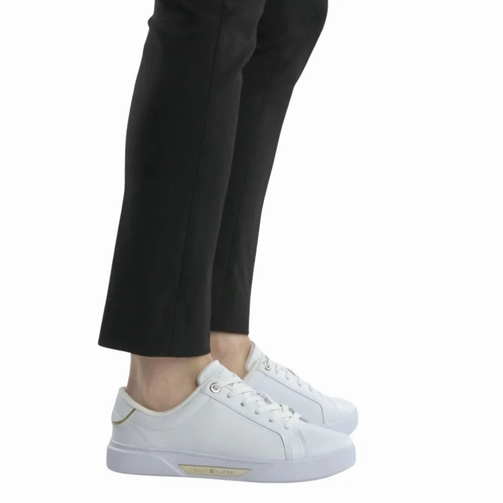 Best Sneakers For Bad Back Tommy Hilfiger Chic Sneakers Hw Court Women FW0FW07813-WHT