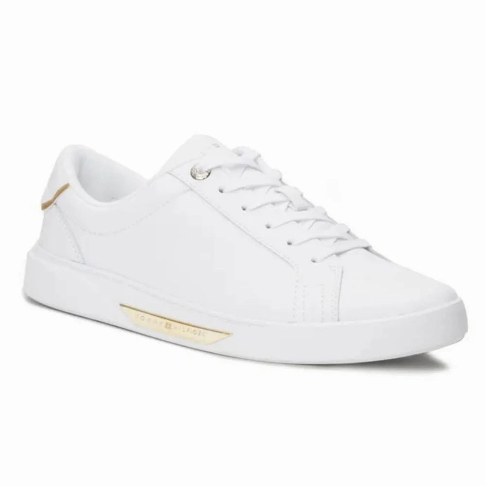 Tommy Hilfiger Chic Sneakers Hw Court Women FW0FW07813-WHT Slip On Work Sneakers