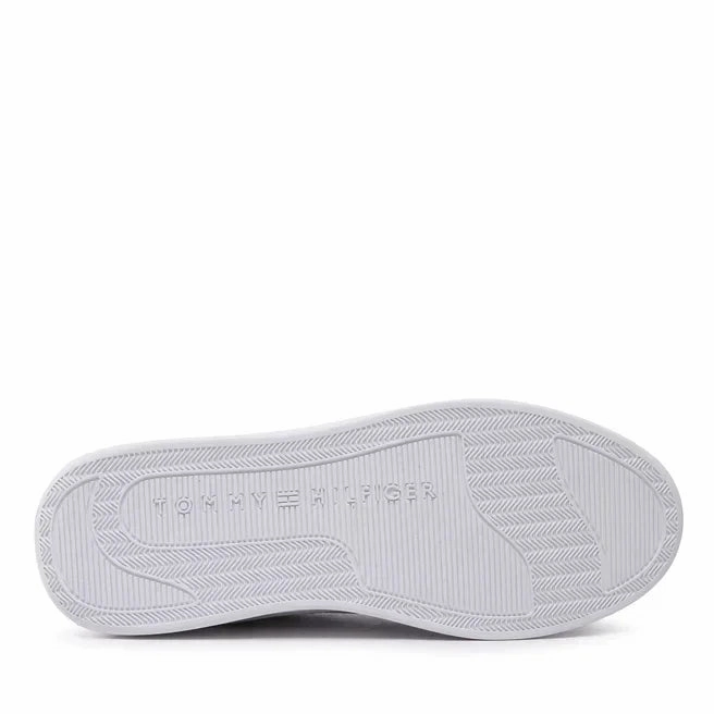 Tommy Hilfiger Leather Basket Sneaker Women FW0FW06951-WHT Freedom Wings Sneakers