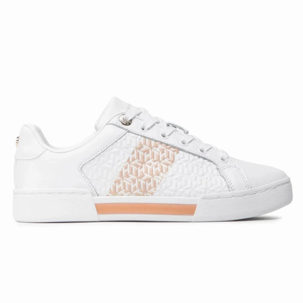 Mk Sneakers Sale Tommy Hilfiger Monogram Elevated Women - WHTRSE